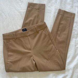 NWOT tan J. Crew Ruby pant size 2